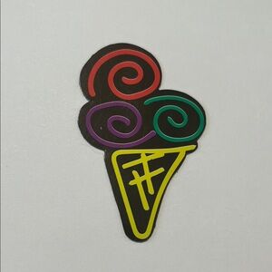 Colorful Ice Cream Cone Magnet
